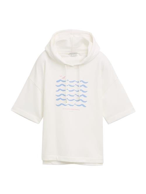 TOM TAILOR Sweatshirt  azur / lys pink / hvid