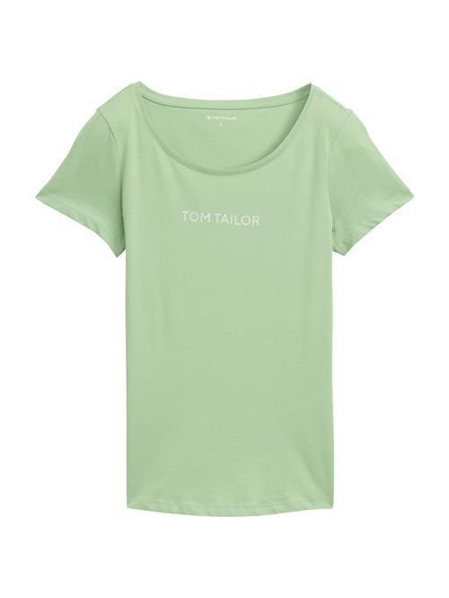 Se TOM TAILOR Shirts  lysegrøn / offwhite ved About You