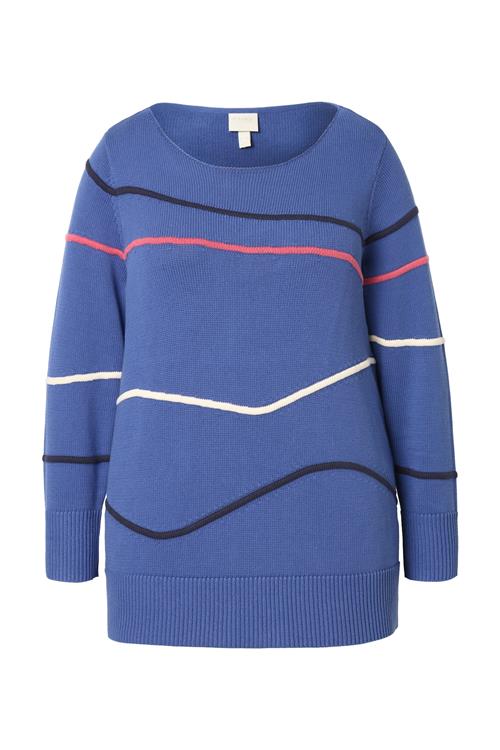 Ulla Popken Pullover  navy / safir / laks / hvid