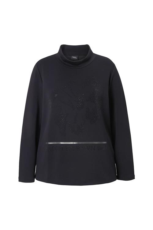 Ulla Popken Sweatshirt  sort / sølv