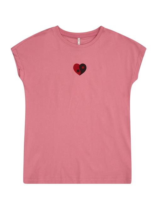ONLY GIRLS Bluser & t-shirts 'KOGSWET'  lys pink / brandrød / sort