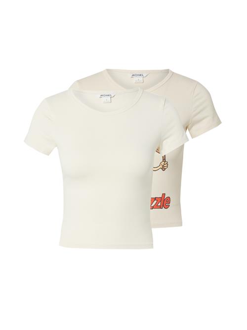 Monki Shirts  beige / ecru / orangerød