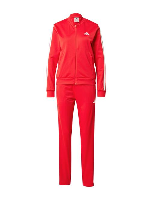 ADIDAS SPORTSWEAR Træningsdragt 'Essentials'  knaldrød / hvid