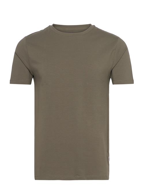 Mensstretchcrewnecktees/S Lindbergh Khaki