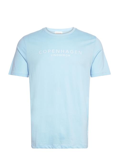 Copenhagen Print Tee S/S Lindbergh Blue