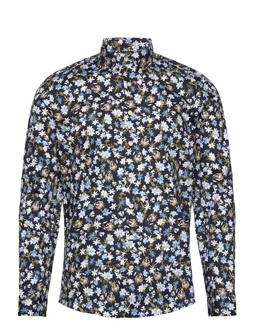 Aop Floral Shirt L/S Lindbergh Navy