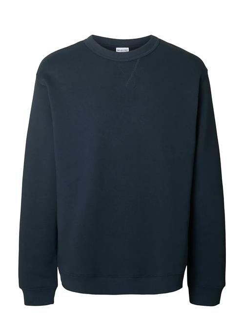 Slhrelax-Sigurd Crew Neck Sweat Selected Navy