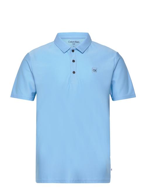 Calvin Klein Golf Classic Polo With Woven Badge Calvin Klein Golf Blue