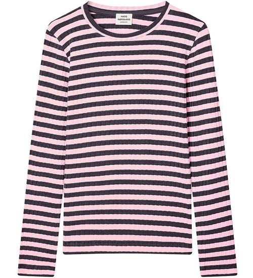 Mads Nørgaard Bluse - Rib - Classic Stripe Talika - Parisian Nig