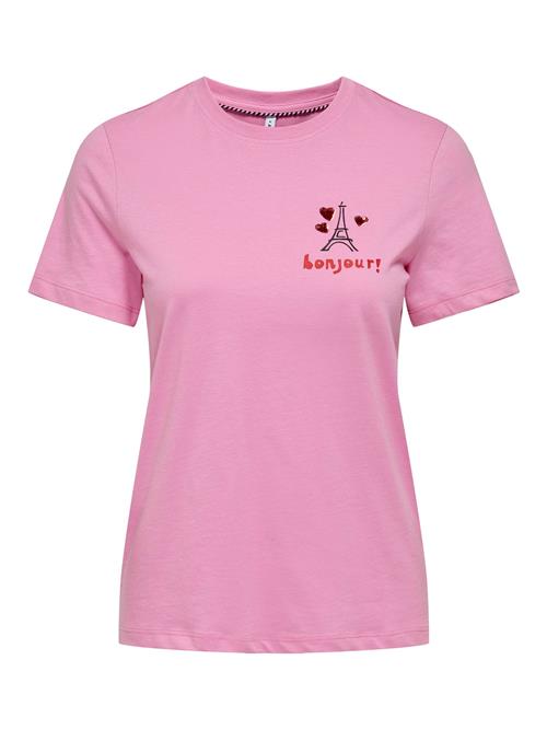 Se ONLY Shirts 'ONLKita'  pink / mørkerød / sort ved About You