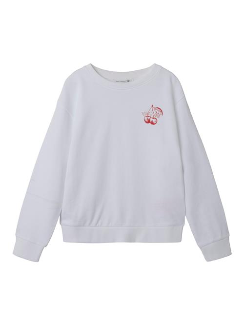 NAME IT Sweatshirt 'NKFVENUS'  rød / hvid