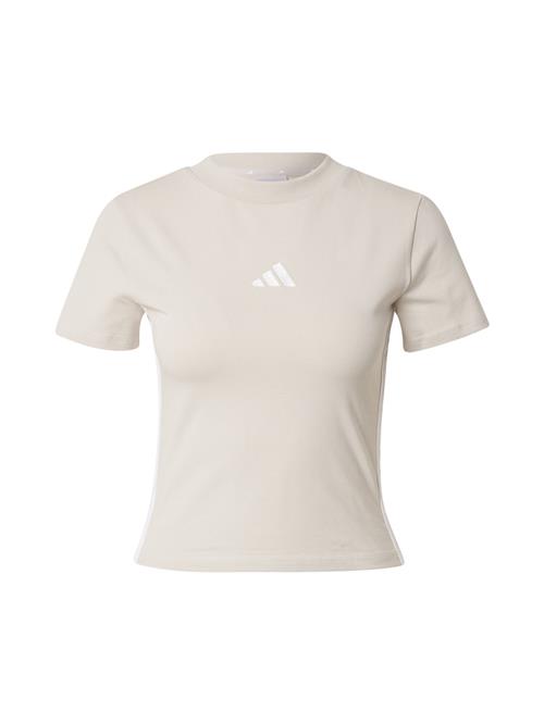 Se ADIDAS SPORTSWEAR Funktionsbluse 'Essential'  greige / hvid ved About You