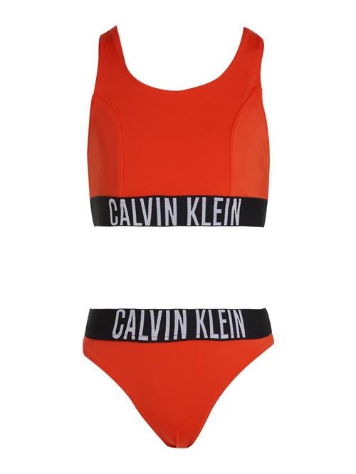 Calvin Klein Swimwear Bikini  lysegrå / rød / sort