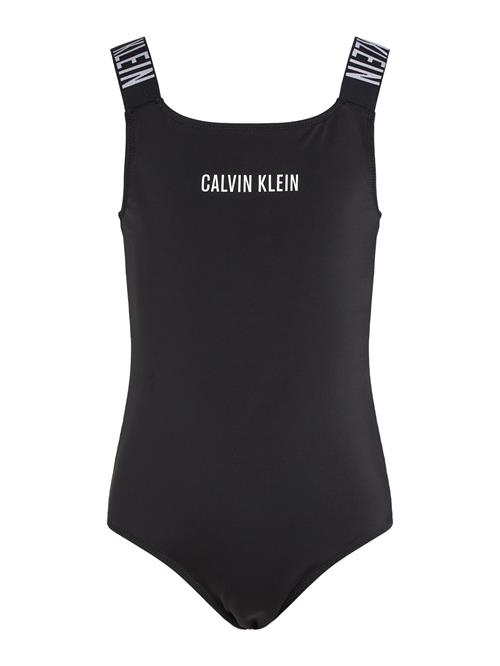 Calvin Klein Swimwear Badedragt  lysegrå / sort / hvid