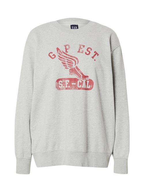 GAP Sweatshirt  grå-meleret / rød