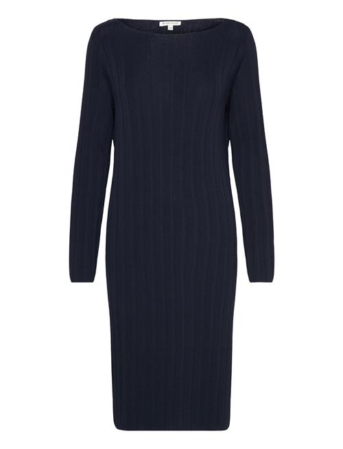 Tom Tailor Dress Knitted Rib Plissee Tom Tailor Blue