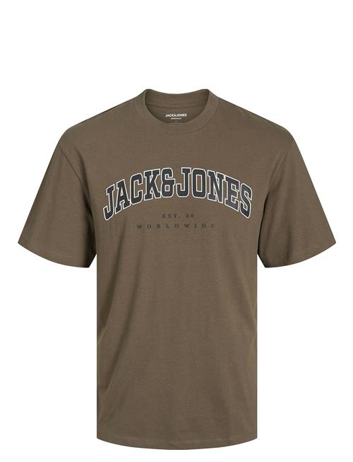 Jack & Jones Jjecaleb Varsity Tee Ss O-Neck Noos Jnr Jack & J S Brown