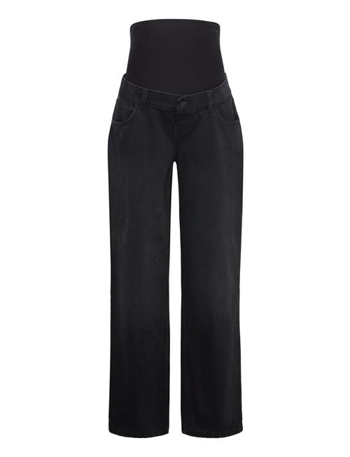 Se Vmmtess Wide Bl Jeans Noos Vero Moda Maternity Black ved Booztlet