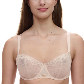 Chantelle Bh Origins Lace Unlined Demi Bra Beige nylon E 80 Dame