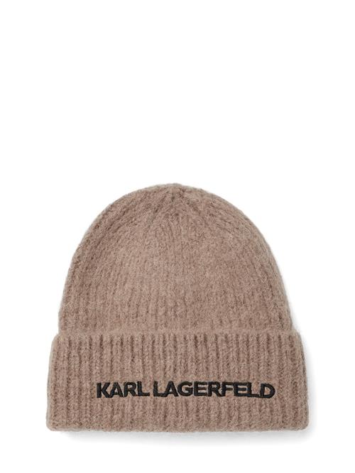 Karl Lagerfeld Hat ' K/ESSENTIAL BEANIE-MÜTZE '  grå