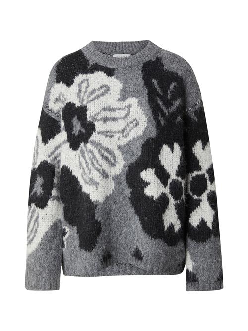 TOPSHOP Pullover  grå / sort / hvid