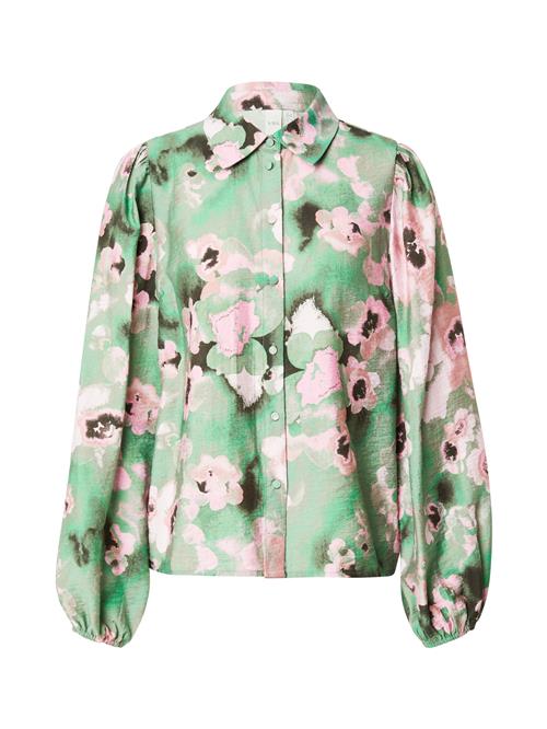 YAS Bluse 'YASWINGY'  mint / lyserød / sort