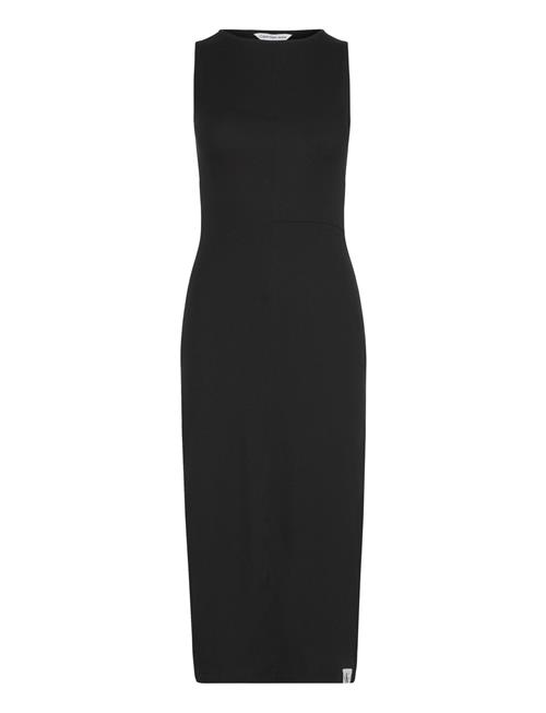 Calvin Klein Jeans Seaming Long Rib Dress Calvin Klein Jeans Black