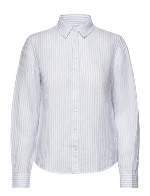 Reg Linen Stripe Shirt GANT Blue