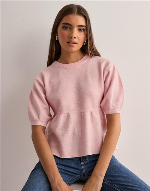 Nelly - Pink - Peplum Knit Top