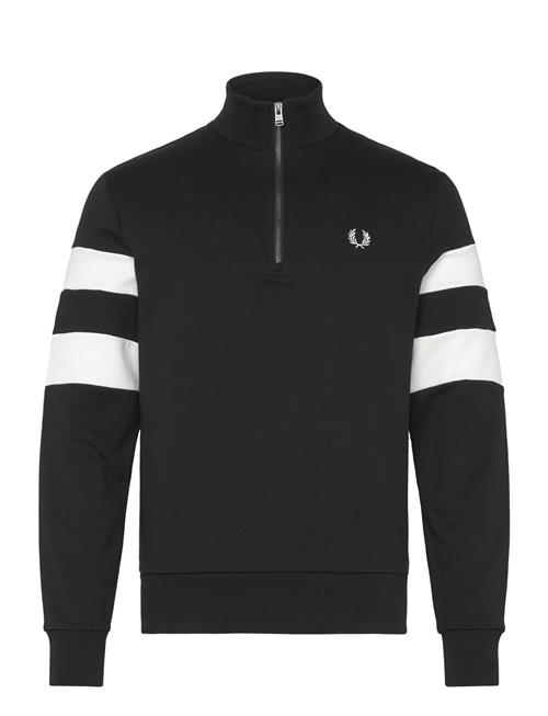 Tipped S Half Zip Sweat Fred Perry Black