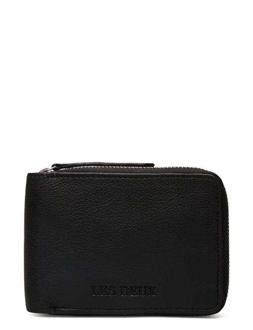 Les Deux Leather Zip Wallet Les Deux Black