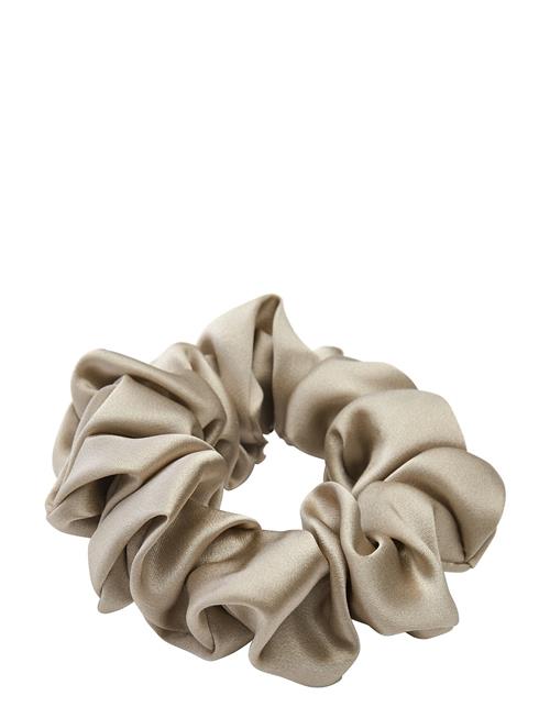 Lenoites Mulberry Silk Scrunchie Antique Gold Lenoites Gold