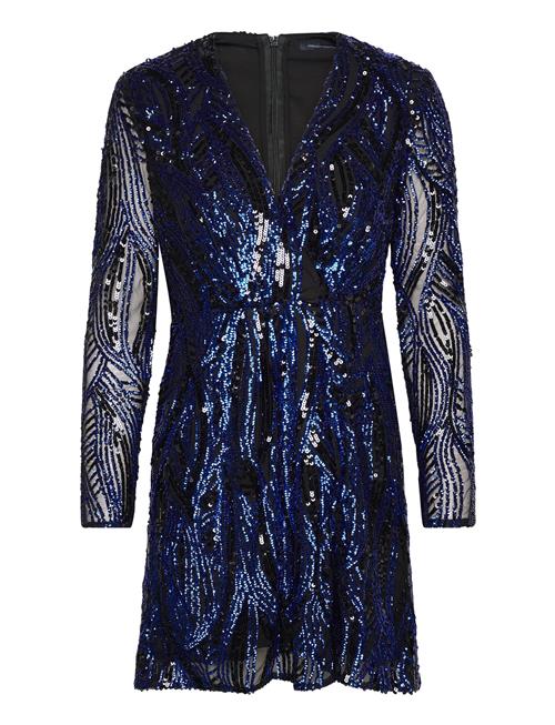 Deniz Embellished Ls Mini Dres French Connection Blue