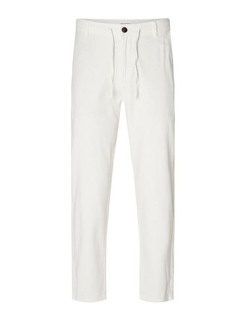 Slh172-Slimtape Brody Linen Pant Noos Selected White