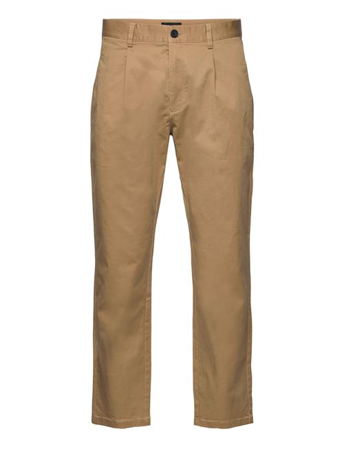 Lake Pleat Twill Pants Clean Cut Copenhagen Beige