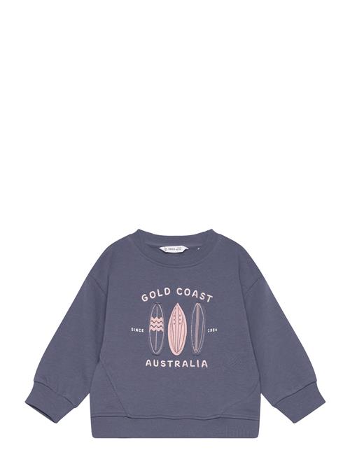 Surf Printed Sweatshirt Mango Blue