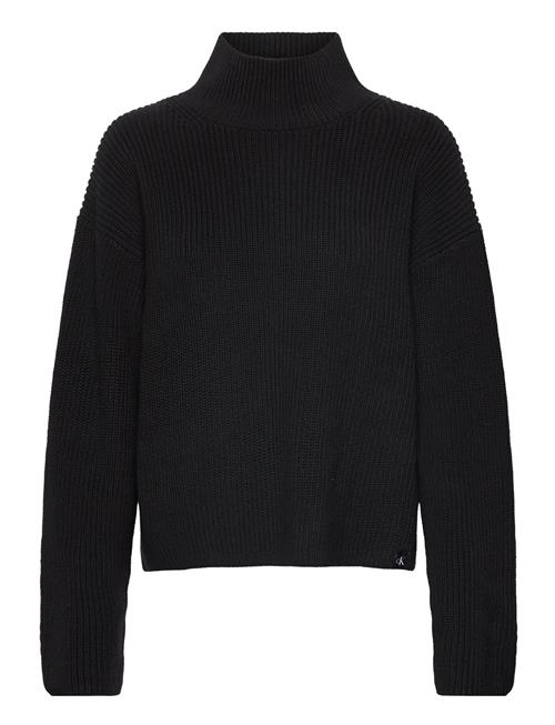 Calvin Klein Jeans Chunky Loose High Neck Sweater Calvin Klein Jeans Black