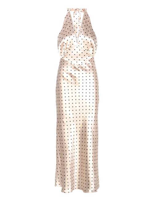 Citron Polka Dot Midi Dress Bardot Cream