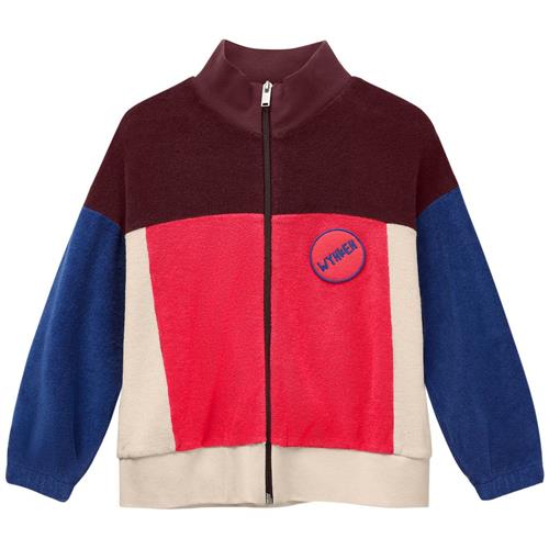 Wynken Keel Cardigan Med Lynlås Red Setting Sun 8 Y  Rød  8 år  Unisex