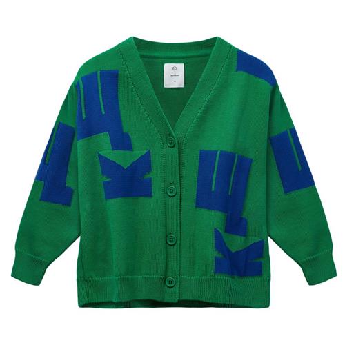 Wynken W.K Cardigan Fresh Green Klein Blue 10 Y  Grøn  10 år  Unisex