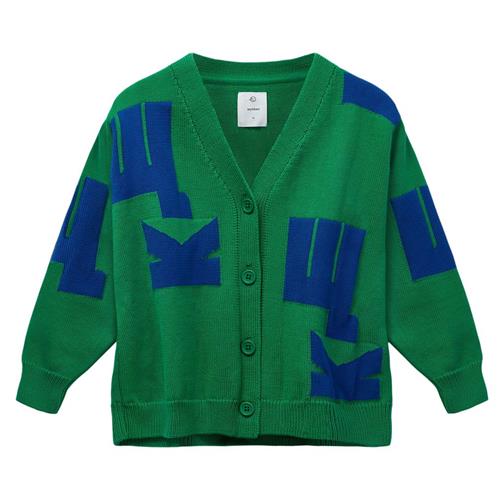 Wynken W.K Cardigan Fresh Green Klein Blue | Grønn | 10 years