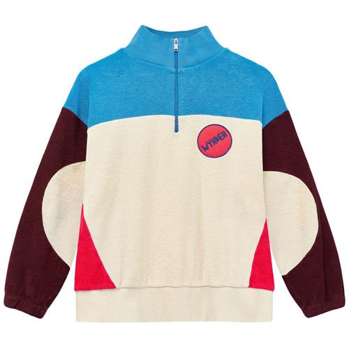 Wynken Keel Sweater Ecru  Strong Blue 6 Y  Creme  6 år  Unisex