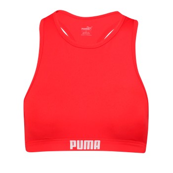 Puma Racerback Swimtop Rød Small Dame