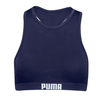 Puma Racerback Swimtop Marineblå Medium Dame