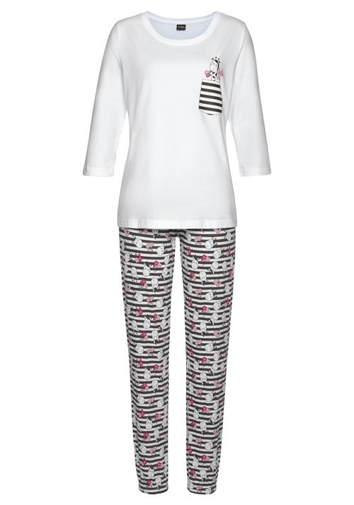 VIVANCE Pyjamas  blandingsfarvet / hvid