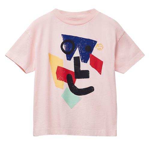 Wynken Amazed Face T-shirt Pale Pink | Lyserød | 10 years