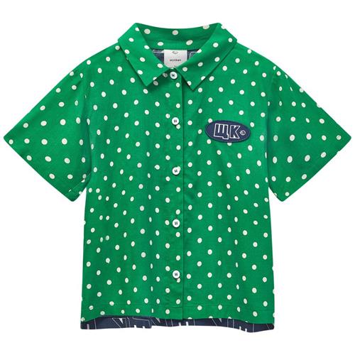 Wynken W.K Skjorte Fresh Green Polka Dot 2 Y  Grøn  2 år  Unisex