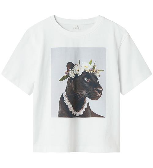 Name It T-shirt - NkfVotea - Bright White/Panther