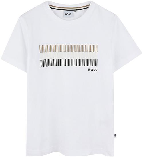 BOSS T-shirt - Hvid m. Striber