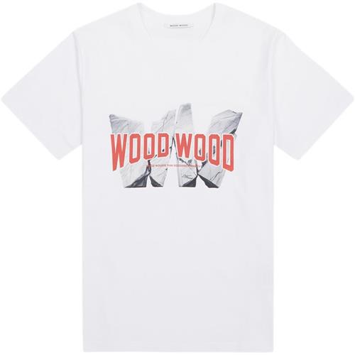 Wood Wood Bobby Archrock 30250413 T-shirts Hvid